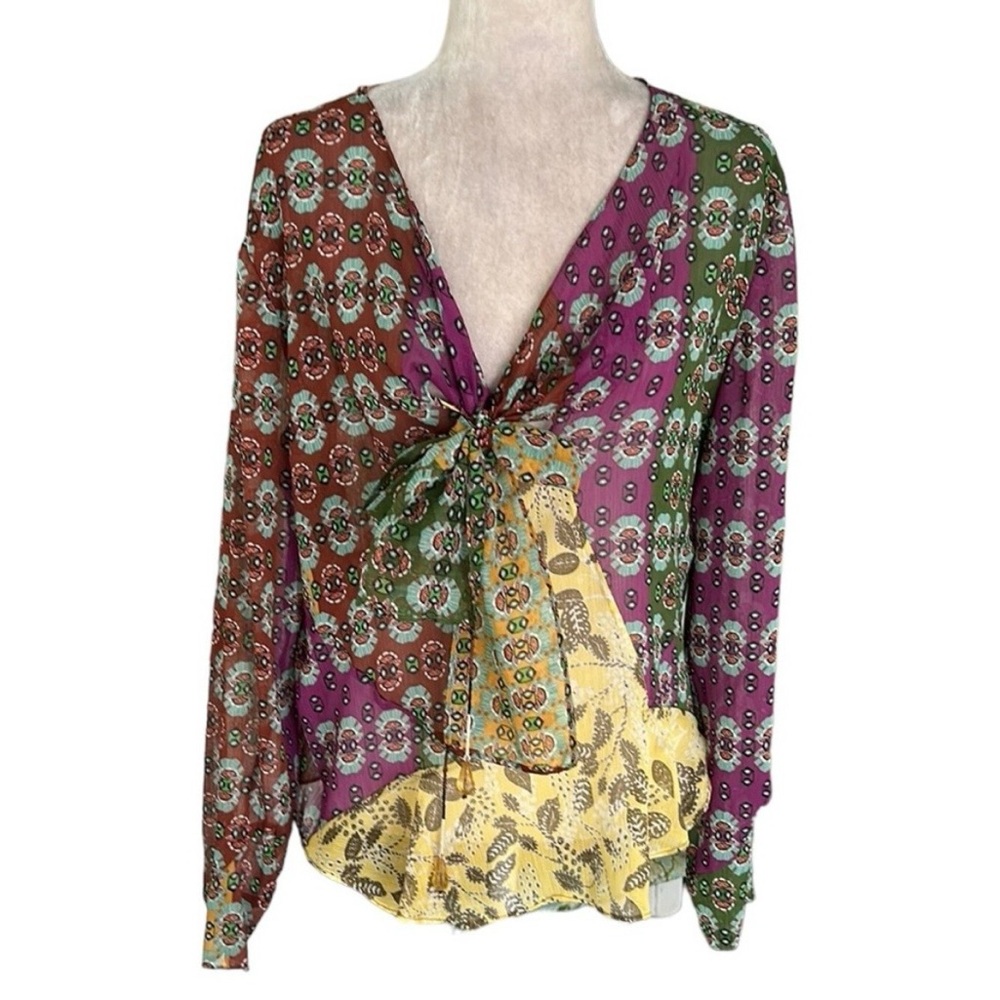 Zara | Multicolor Patterned Blouse - Picture 8 of 11